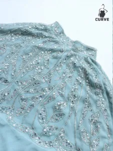 Solessence Robe arabe perlée à manches chauve-souris, vue 1